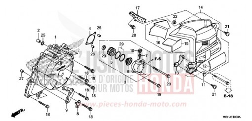 A.C. GENERATOR COVER VFR1200XJ de 2018